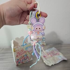Baby Three Love Chain Time Key Chain Charms Accessories Pastel Blue Purple BABY
